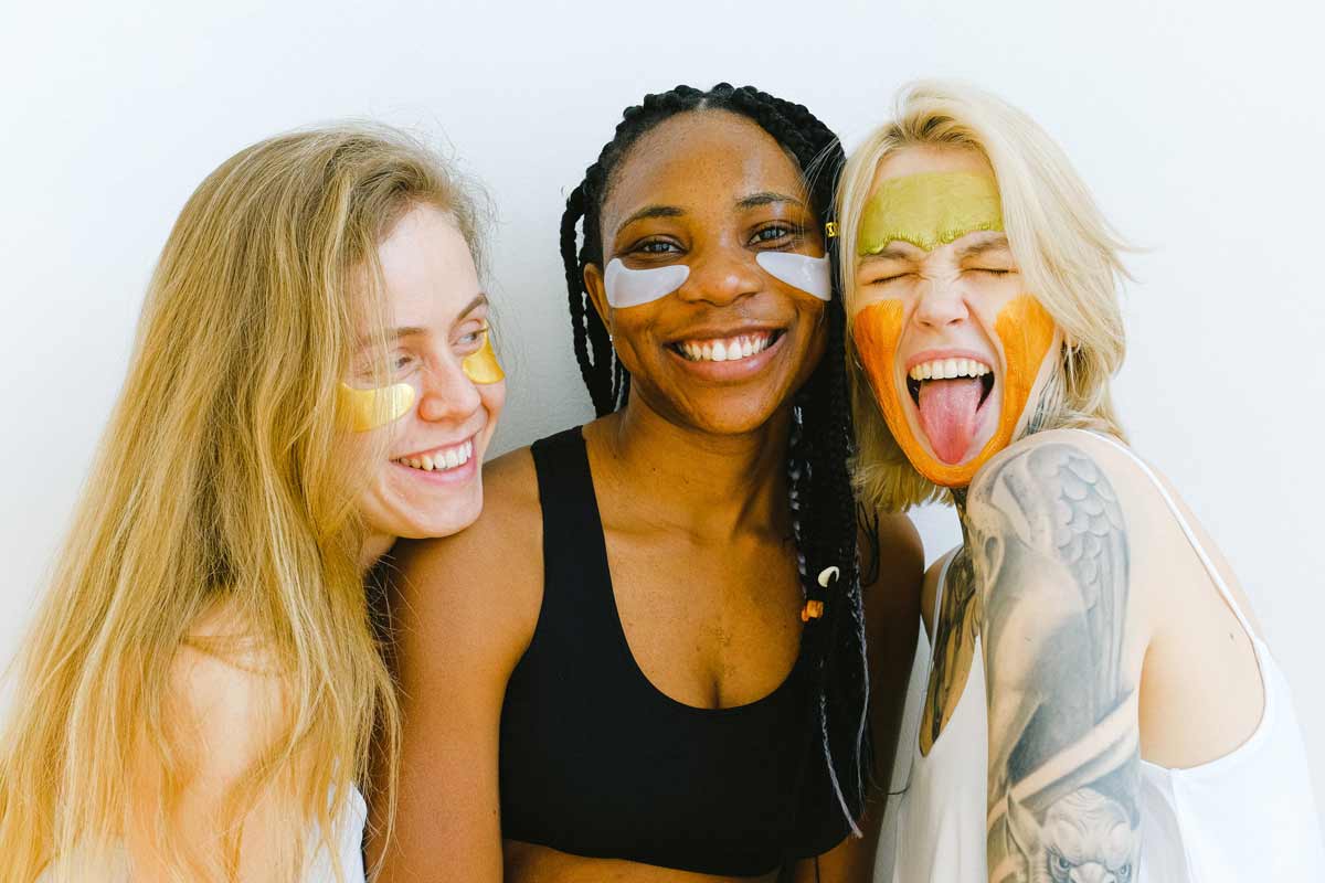 Three women getting luxury wellness services at a KB Day Spa spa day package